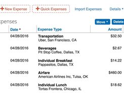 Concur Expense - Gestionar gastos