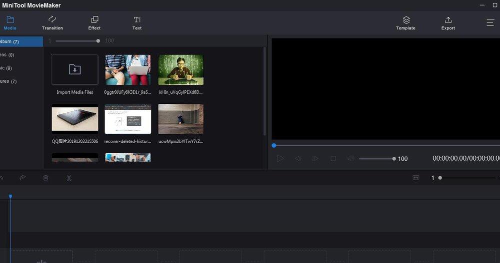 MiniTool MovieMaker Captura de pantalla 1