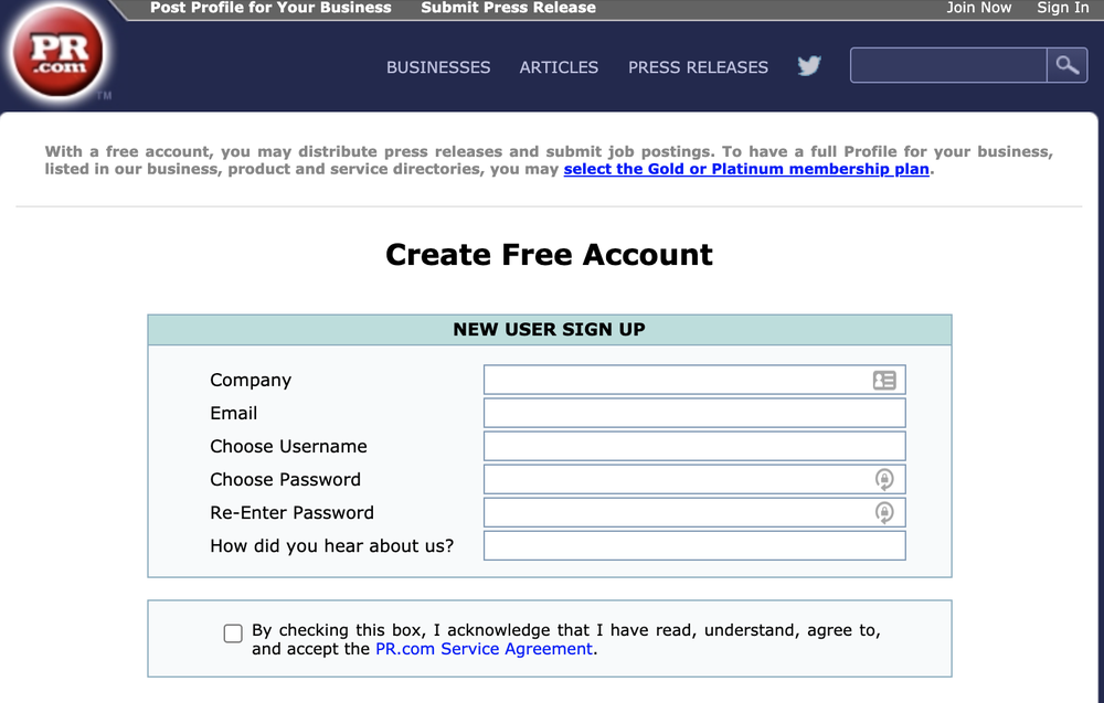 PR.com Captura de pantalla 1