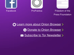 Captura de pantalla 1 del navegador Onion