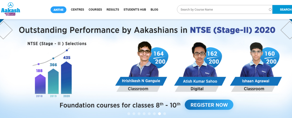 Instituto Aakash Captura de pantalla 1